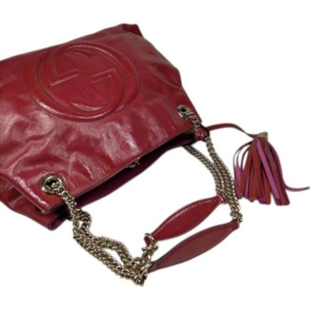 860545BR (S6) Gucci Tote Bag Pink Leather - Picture 3 of 9